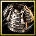 Silver Iyozane White-Laced Doumaru Gusoku