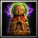 Jizo Bodhisattva Woodcarving - Relic